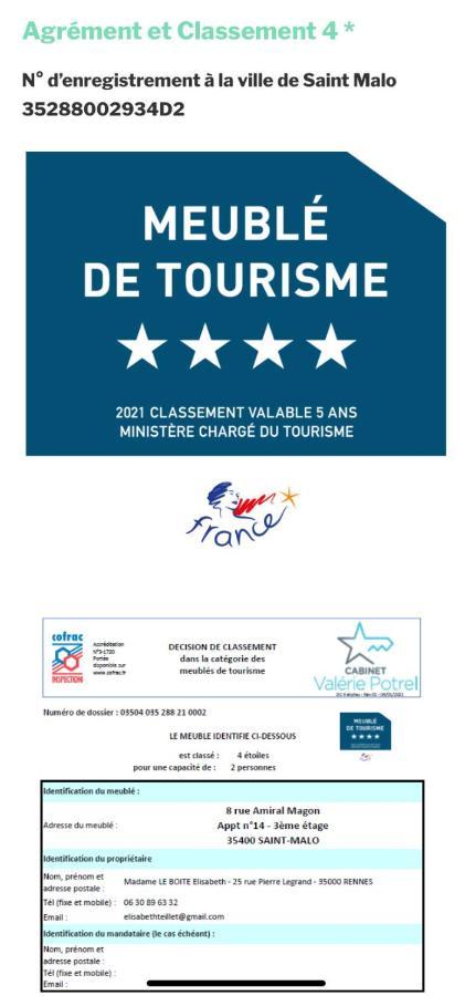 Cocon D'Emeraude Saint-Malo Zewnętrze zdjęcie
